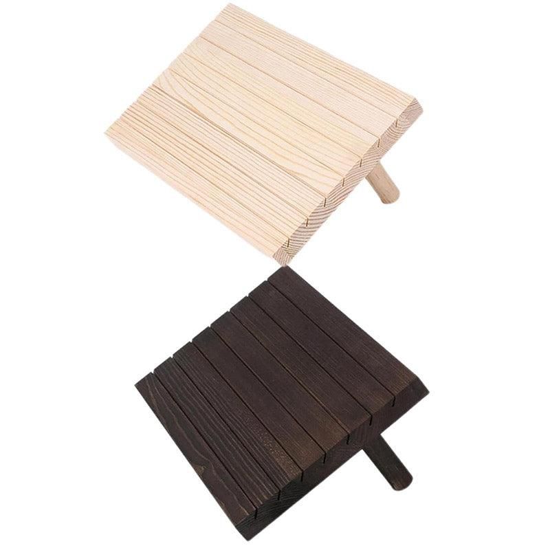 Wooden Earrings and Studs Display Rack Jewellery Organizer Stand 7 Slots view 3