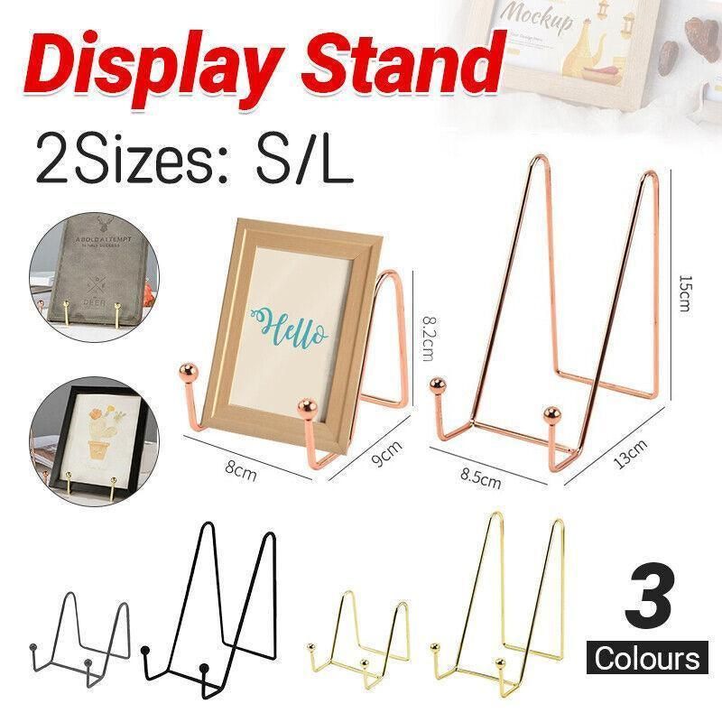 Iron Display Stand Dish Rack-Plate Bowl Picture Frame Photo Book Pedestal view 2