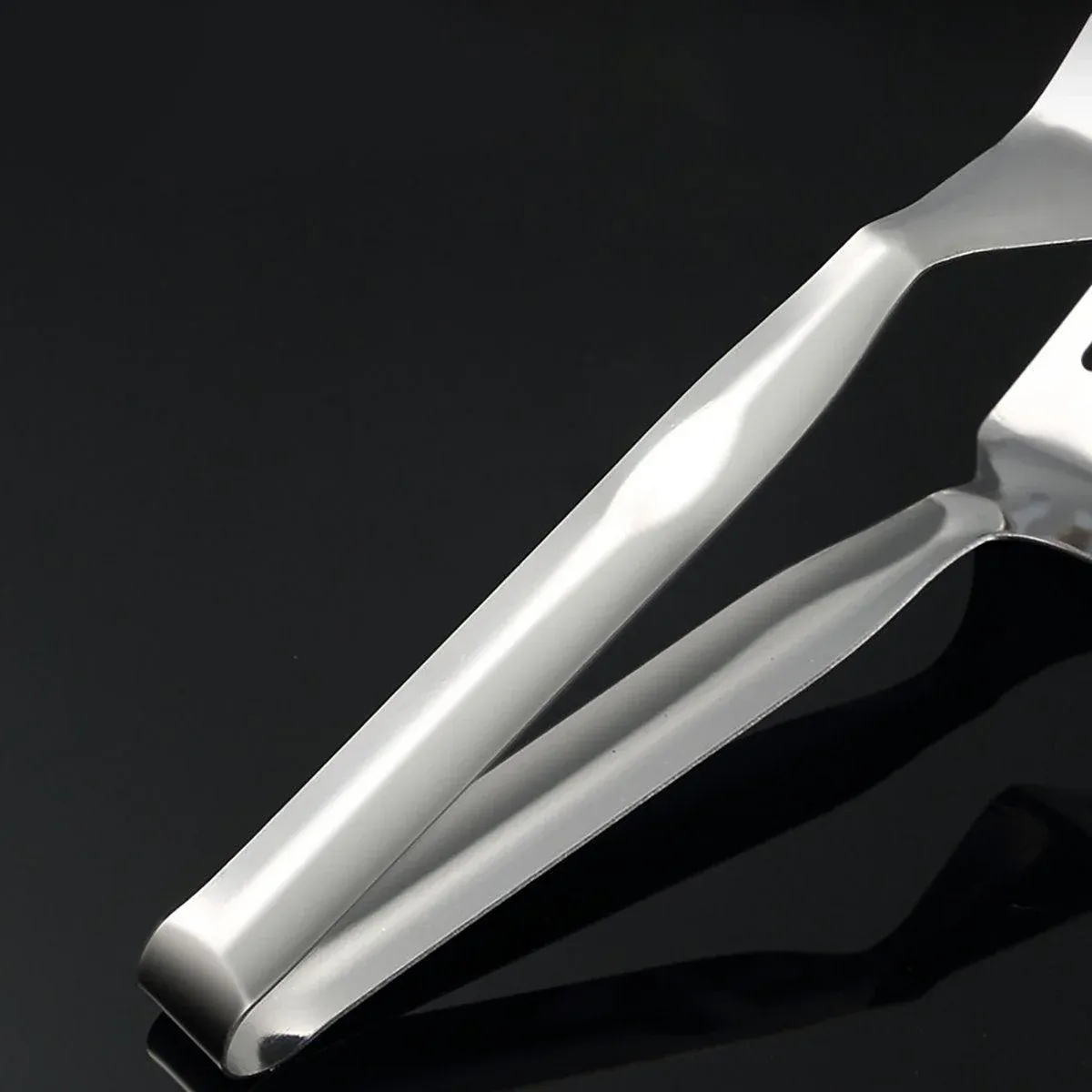 Stainless Steel Steak Tongs Multi-Functional Kitchen Tool for BBQ and Fried Fish view 6