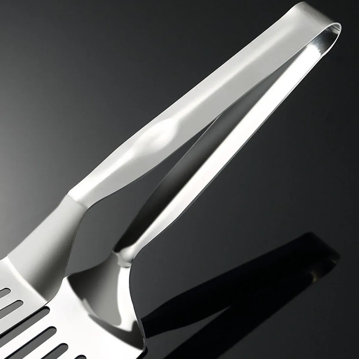 Stainless Steel Steak Tongs Multi-Functional Kitchen Tool for BBQ and Fried Fish view 11