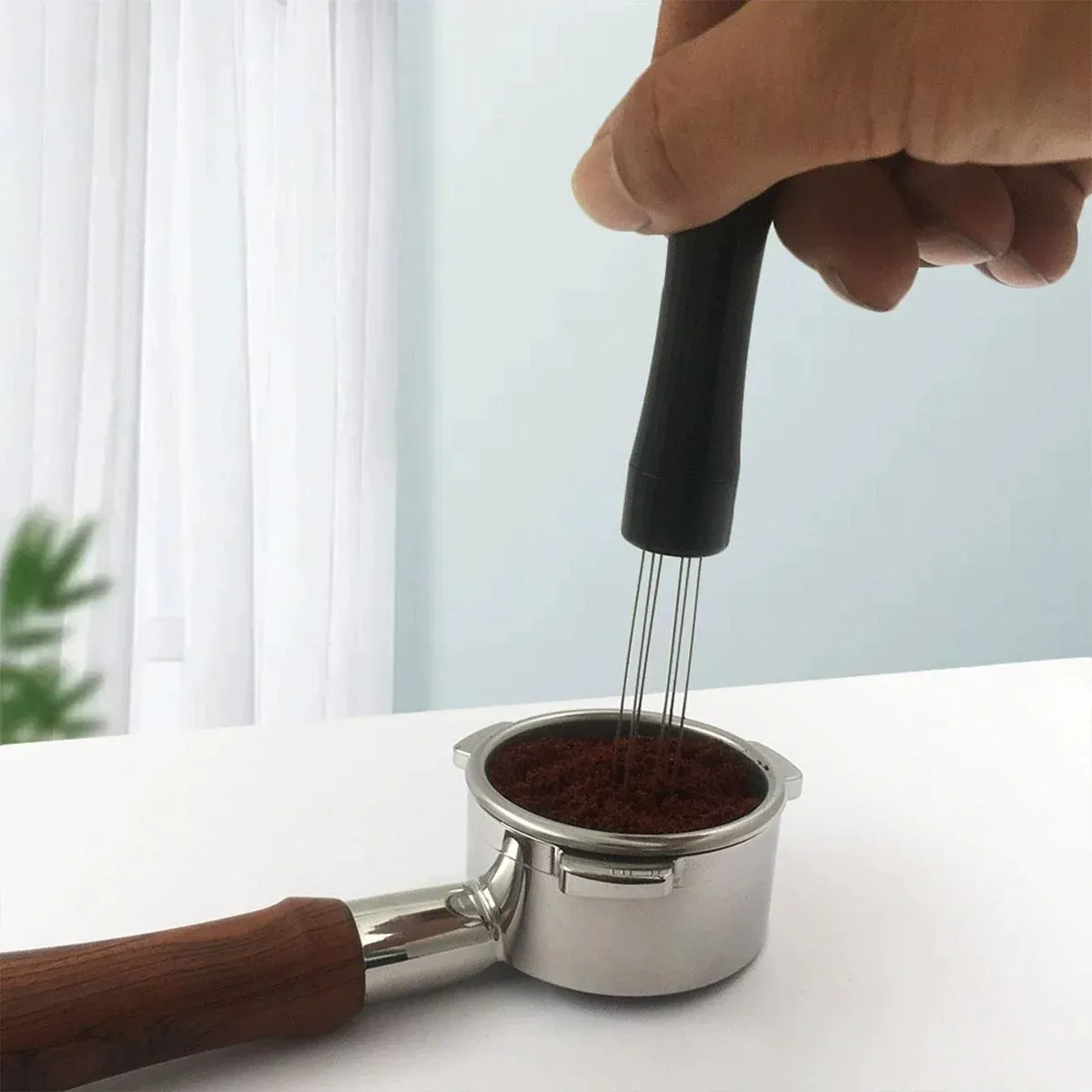Stainless Steel Coffee Distributor Needle Espresso Stirring Tool Powder Tamper view 6