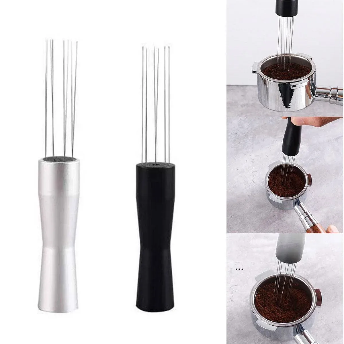 Stainless Steel Coffee Distributor Needle Espresso Stirring Tool Powder Tamper view 13