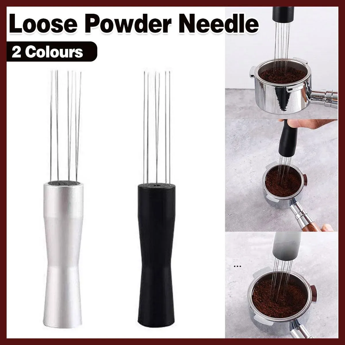 Stainless Steel Coffee Distributor Needle Espresso Stirring Tool Powder Tamper view 15