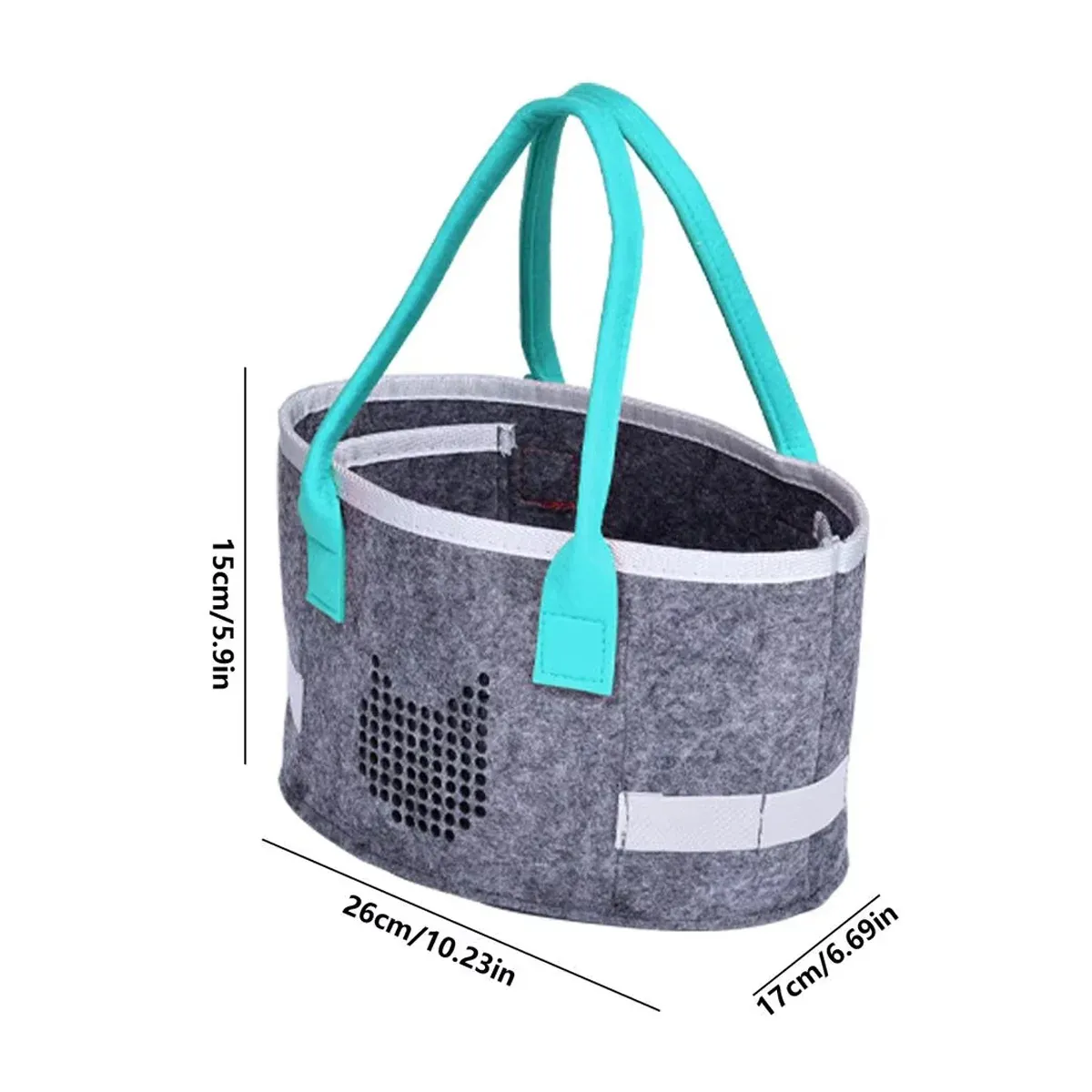2pcs Doll Storage Organization Bag Felt Handbag Toy Organizer Storage view 3