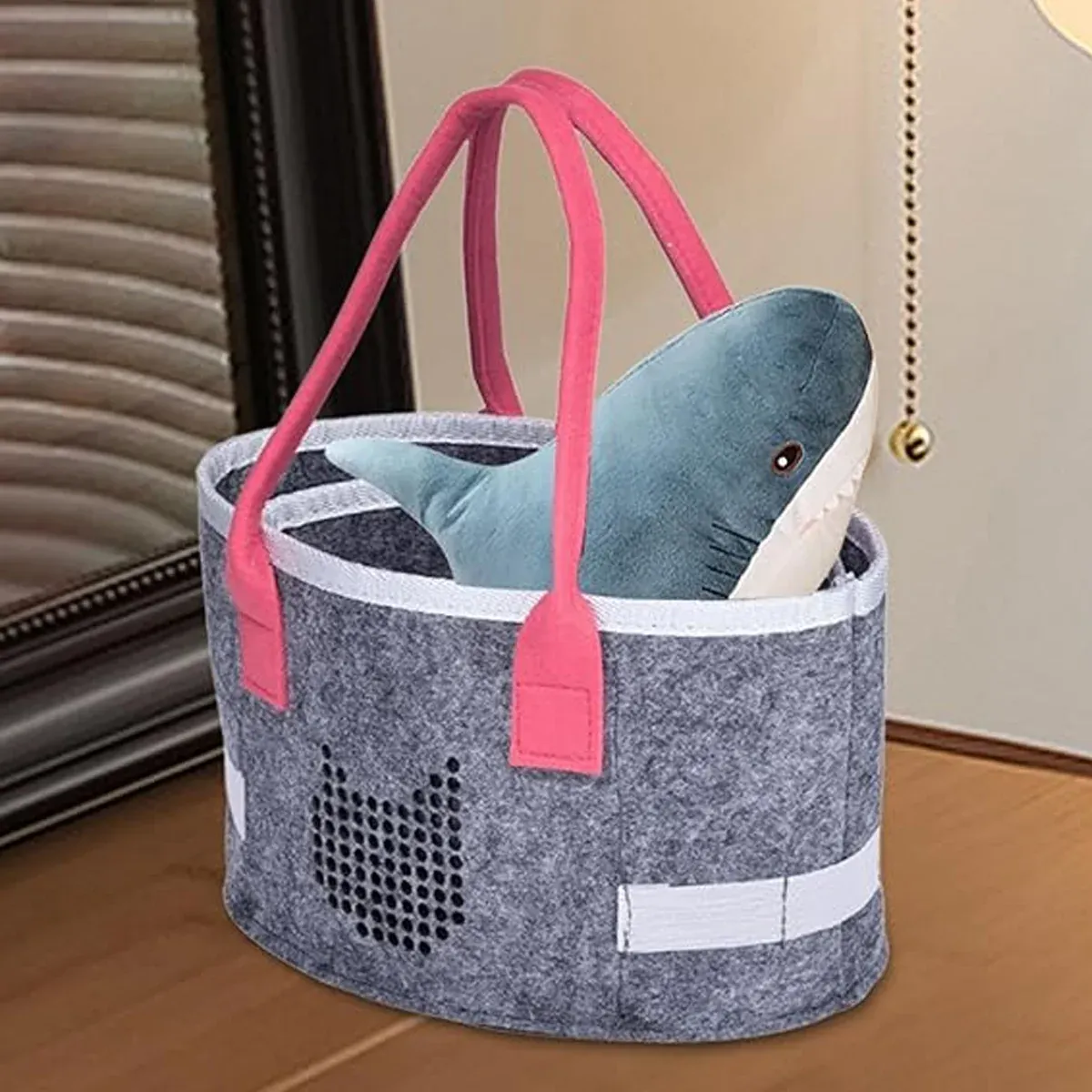 2pcs Doll Storage Organization Bag Felt Handbag Toy Organizer Storage view 11