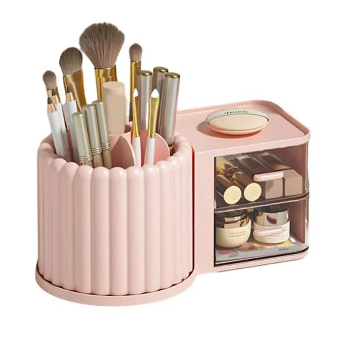Rotating Cosmetic Pen Holder Dustproof Waterproof Storage Box Sanitary