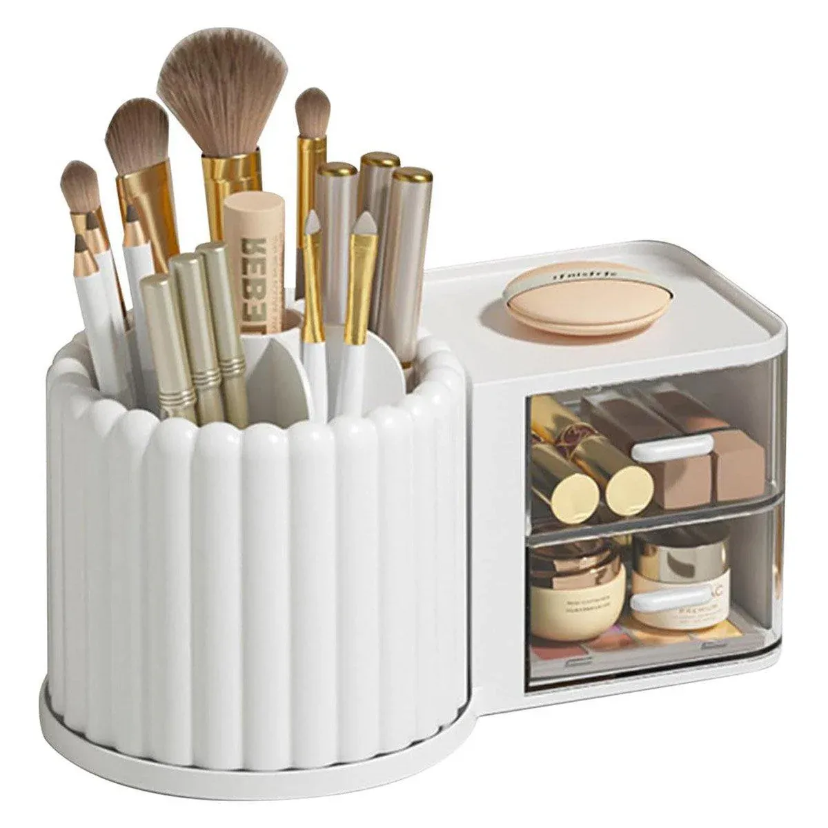 Rotating Cosmetic Pen Holder Dustproof Waterproof Storage Box Sanitary
