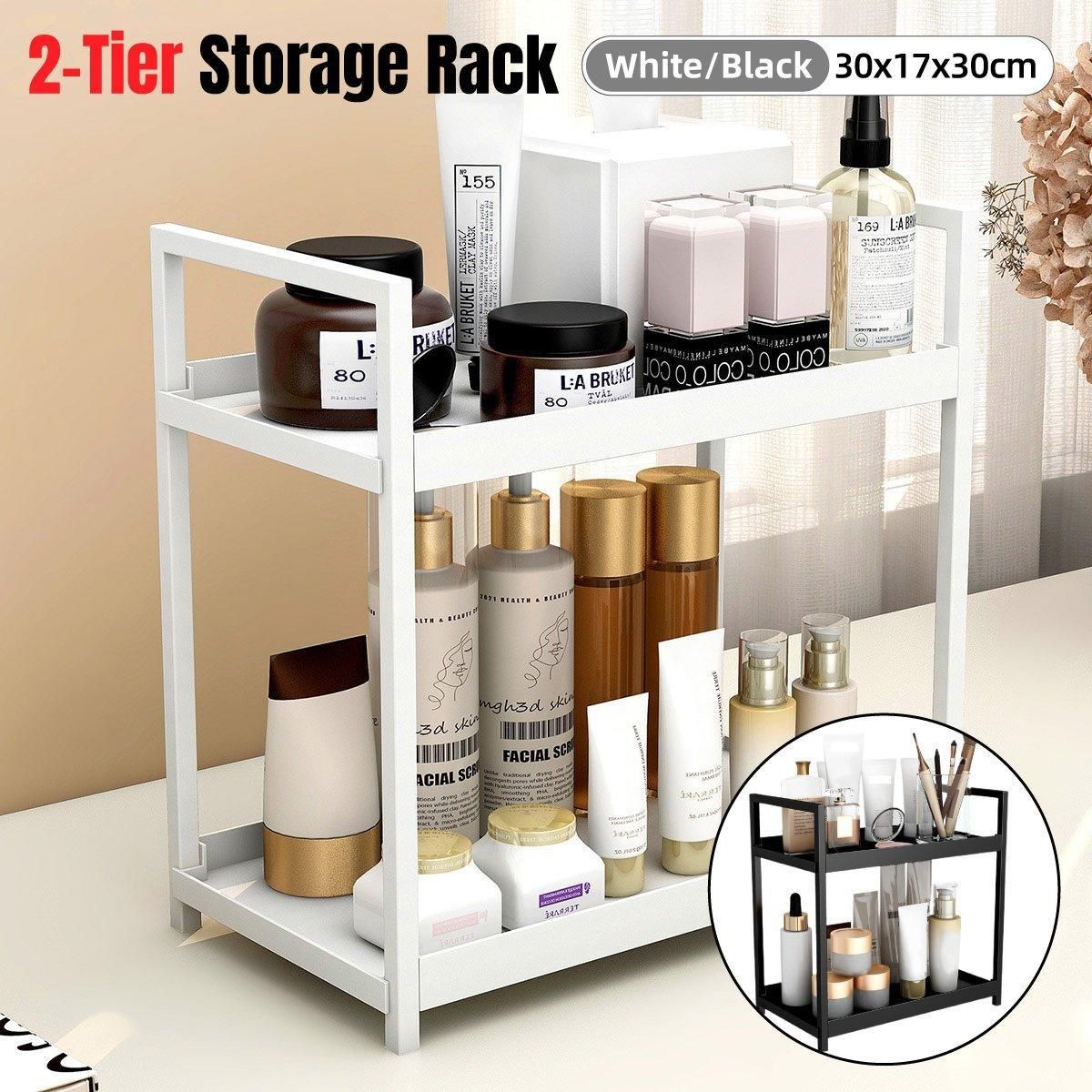 Multi-layer Cosmetic Storage Rack Desktop Organizer for Bathroom Dormitory Use view 2