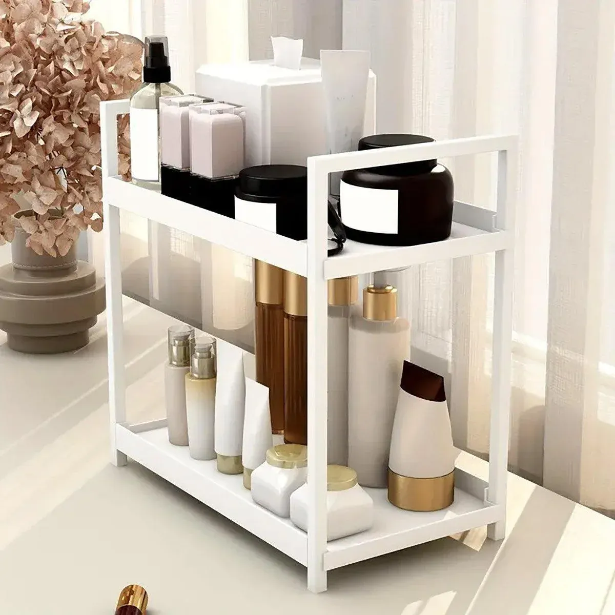 Multi-layer Cosmetic Storage Rack Desktop Organizer for Bathroom Dormitory Use view 9