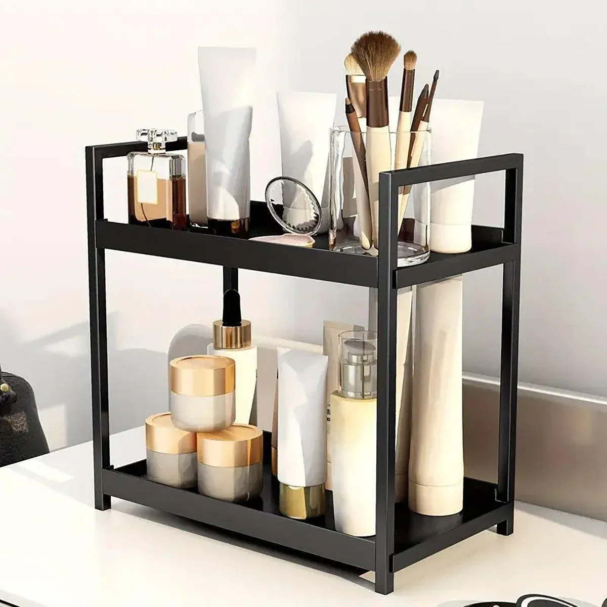Multi-layer Cosmetic Storage Rack Desktop Organizer for Bathroom Dormitory Use view 13