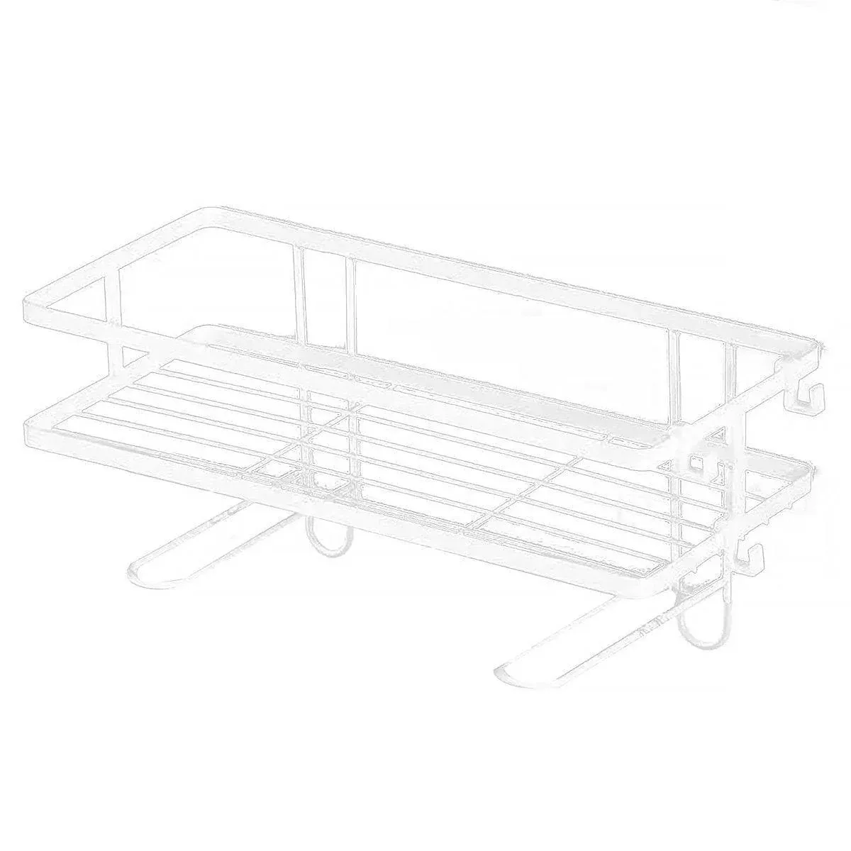Storage Rack 1Tier Space Saver Over The Toilet Steel Bathroom Shelf Organizer