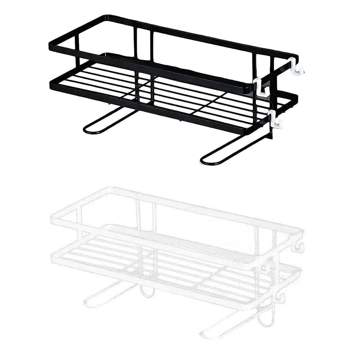 Storage Rack 1Tier Space Saver Over The Toilet Steel Bathroom Shelf Organizer view 4