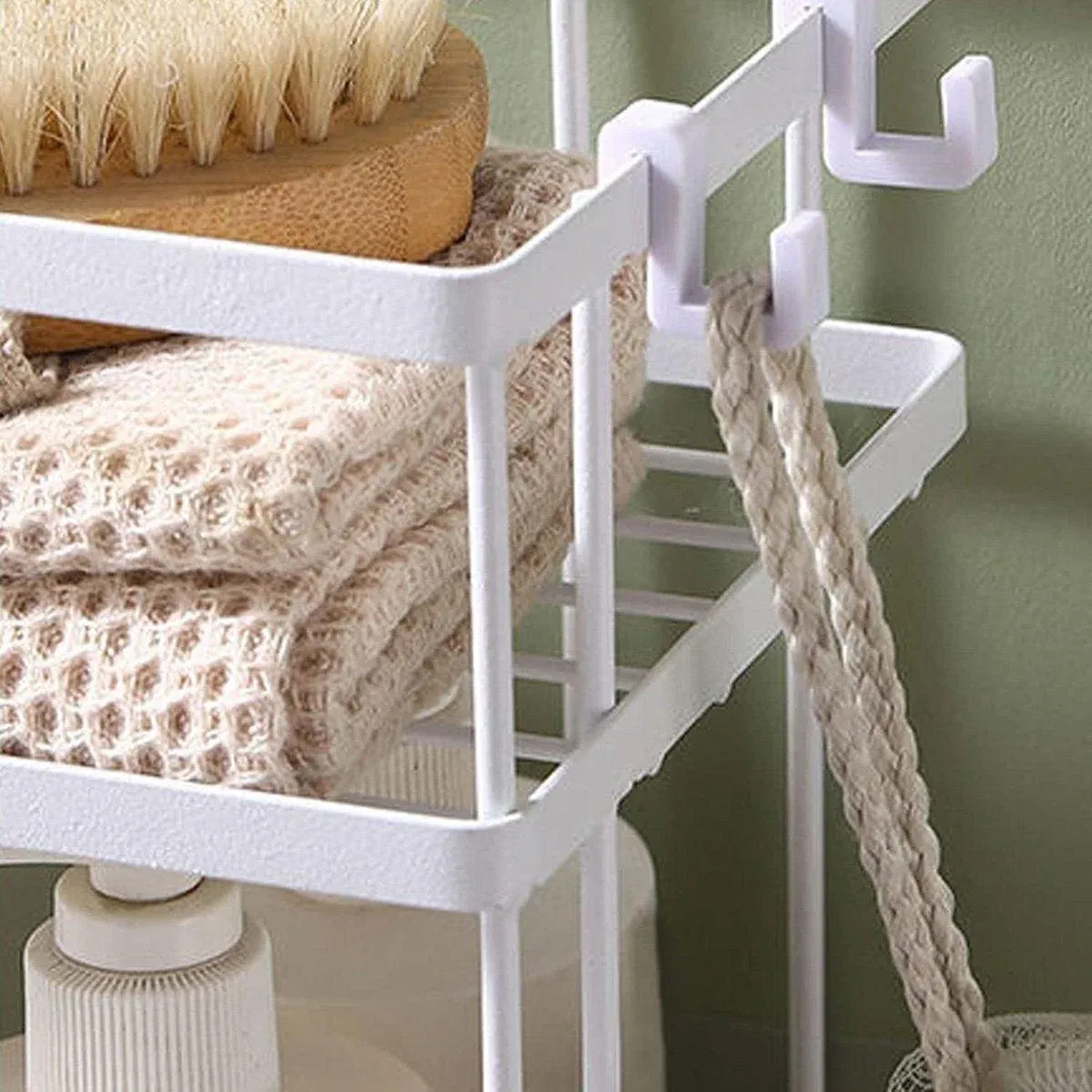 Storage Rack 1Tier Space Saver Over The Toilet Steel Bathroom Shelf Organizer view 9