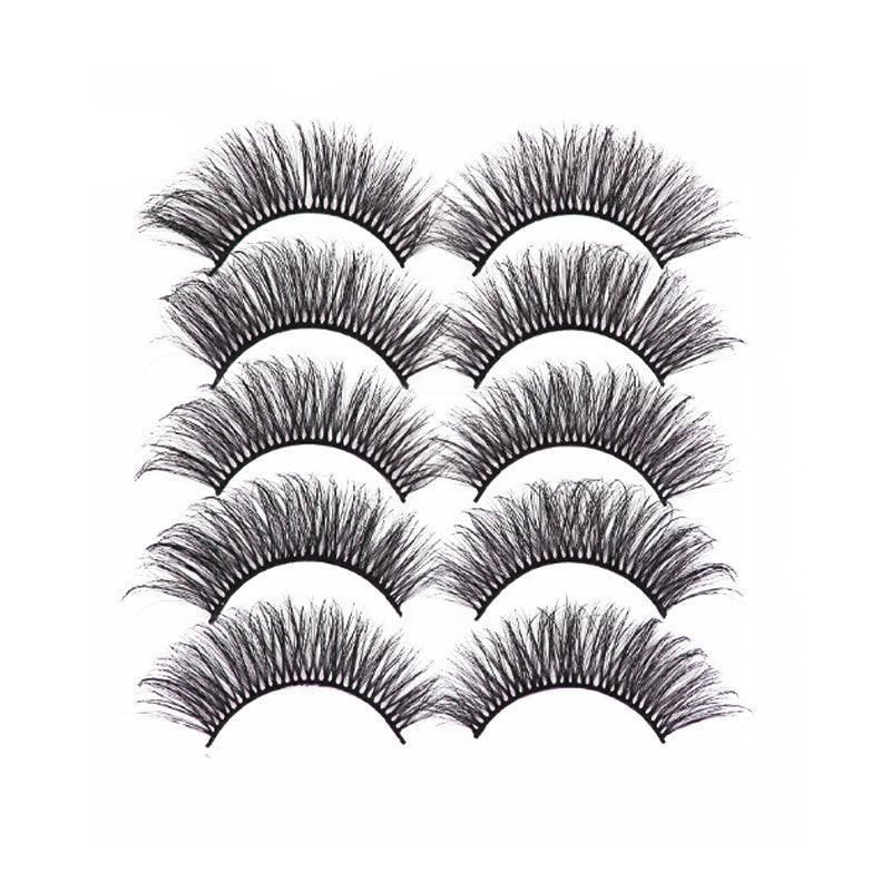 5 Pairs 3D Thick Mink Fake False Eyelashes Natural Long Wispy Makeup Lashes Au — image 1