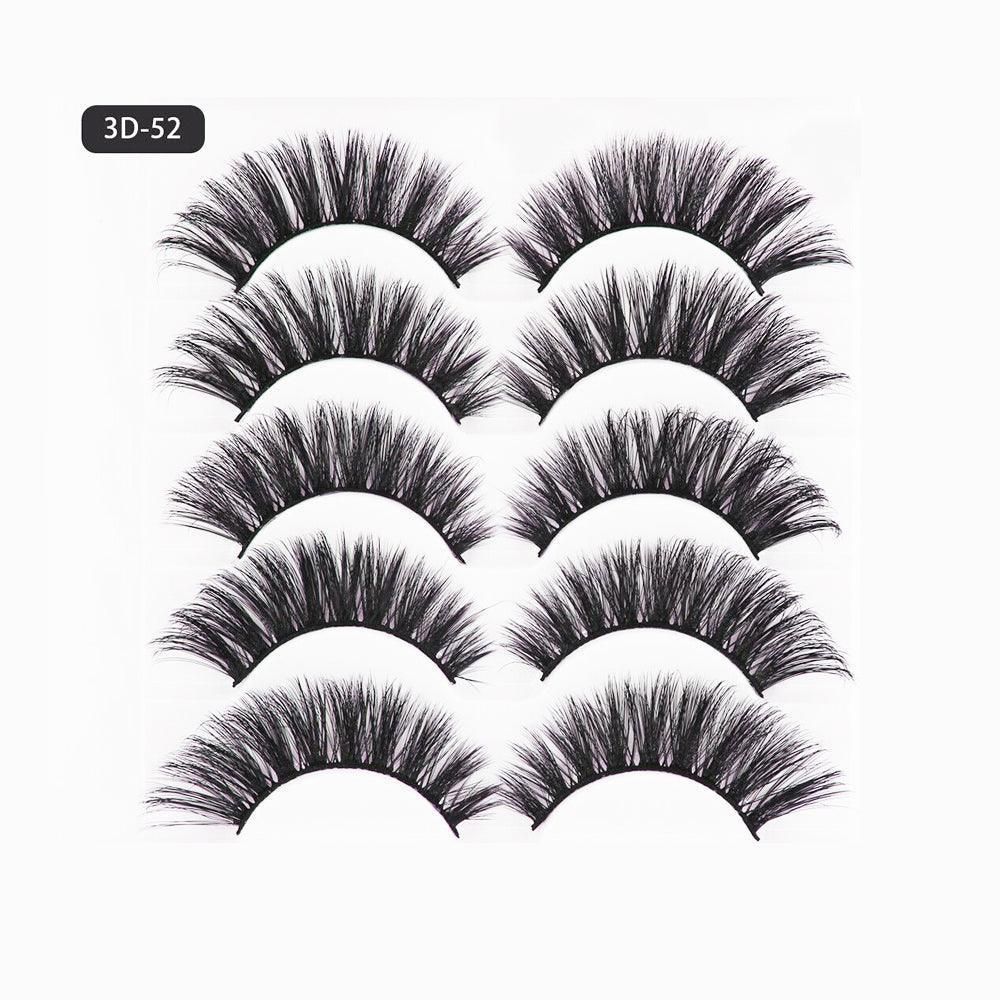 5 Pairs 3D Thick Mink Fake False Eyelashes Natural Long Wispy Makeup Lashes Au view 12