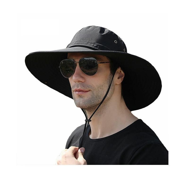 Outdoor Uv Protection Sun Hat Wide Brim Cap Quick-Drying Hat For Fishing — image 1