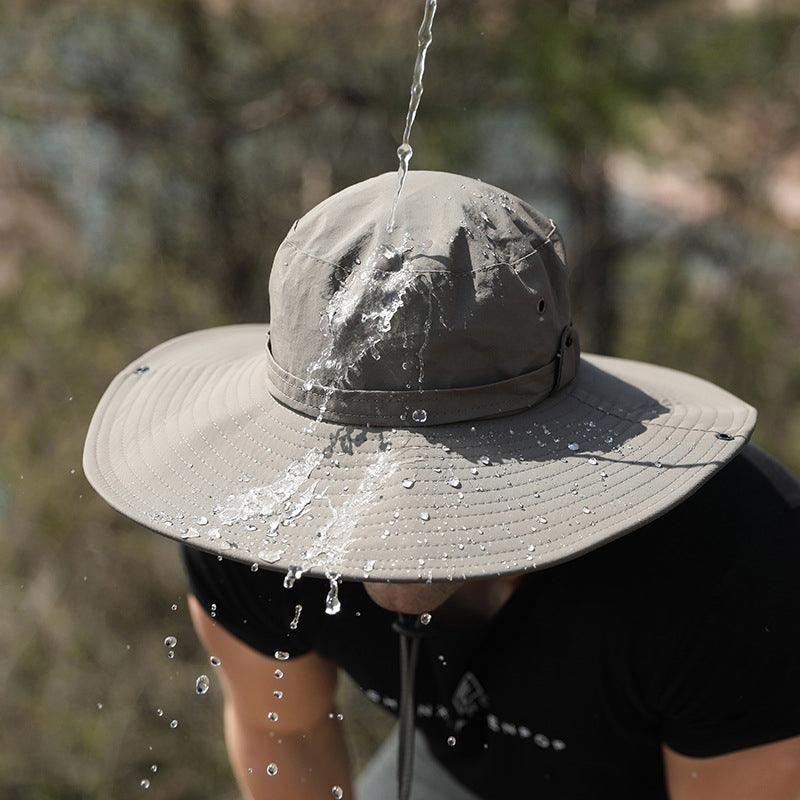Outdoor Uv Protection Sun Hat Wide Brim Cap Quick-Drying Hat For Fishing view 9