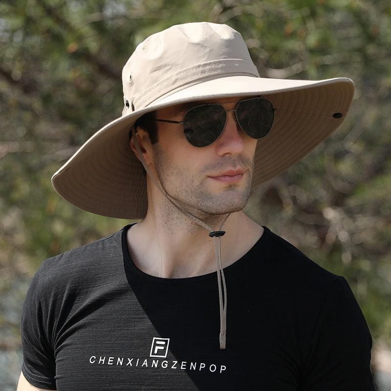 Outdoor Uv Protection Sun Hat Wide Brim Cap Quick-Drying Hat For Fishing view 12