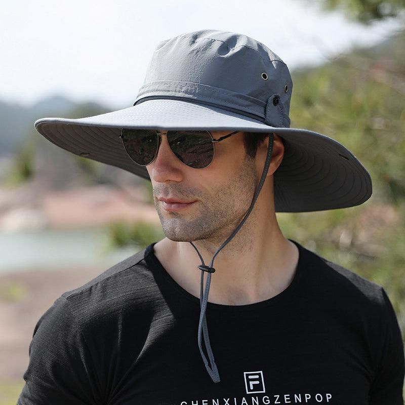 Outdoor Uv Protection Sun Hat Wide Brim Cap Quick-Drying Hat For Fishing view 13