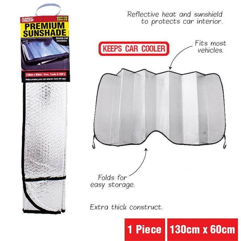 Car Windscreen Sun Shade Heat Reflective Windshield Front Rear Window Uv Block view 3
