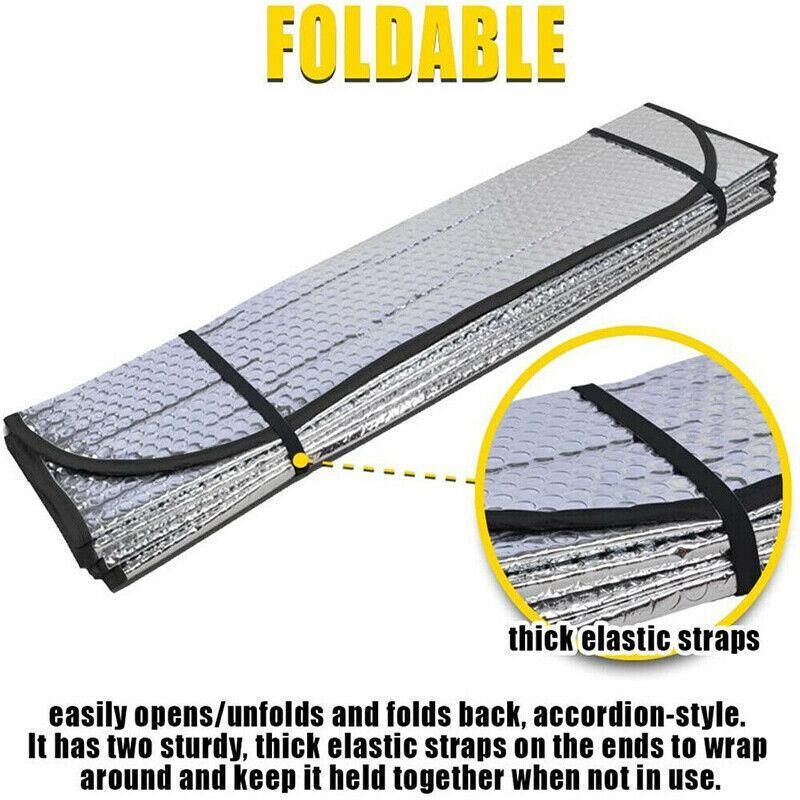 Car Windscreen Sun Shade Heat Reflective Windshield Front Rear Window Uv Block view 6