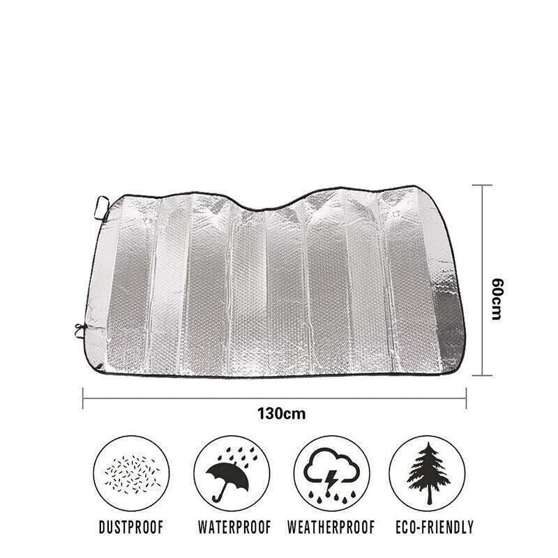 Car Windscreen Sun Shade Heat Reflective Windshield Front Rear Window Uv Block view 12