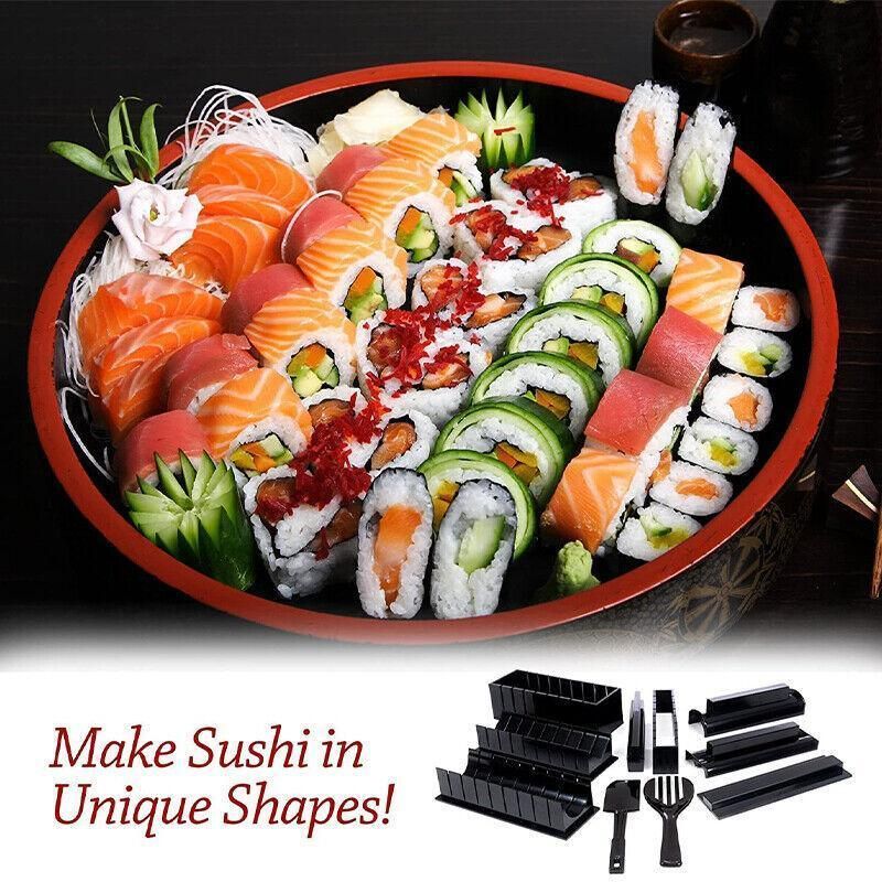 13Pcs Diy Sushi Maker Making Kit Rice Roller Mold Set For Beginners Kitchen Tool view 7