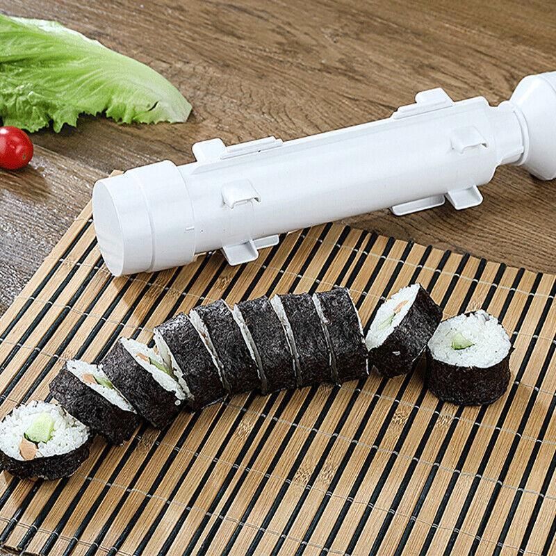 Sushi Roller Maker Tool with Tube Plunger DIY Bazooka Rice Mold for Home Kitchen view 8