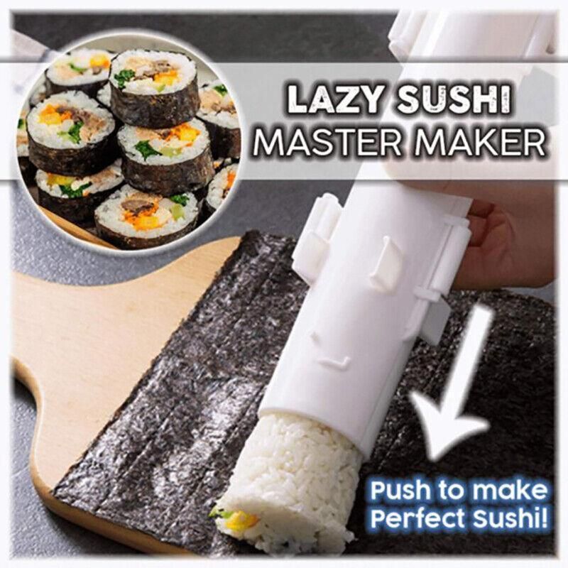 Sushi Roller Maker Tool with Tube Plunger DIY Bazooka Rice Mold for Home Kitchen view 13