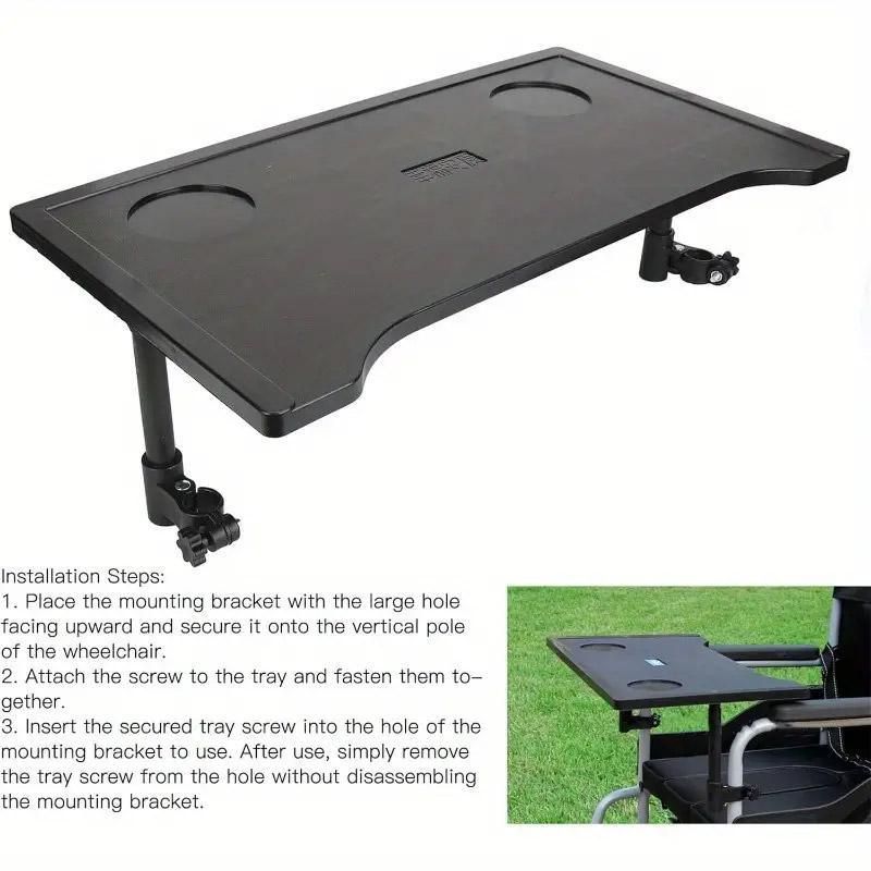 Plastic Dining Table for Wheelchair with Dining Board for Elderly Mobility Use view 5