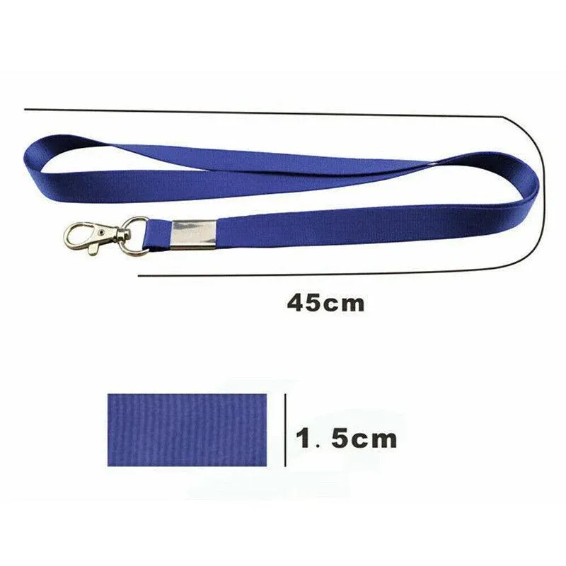 Neck Strap with Clip for ID Badge Name Tag Card Holder Lanyard - Black view 9