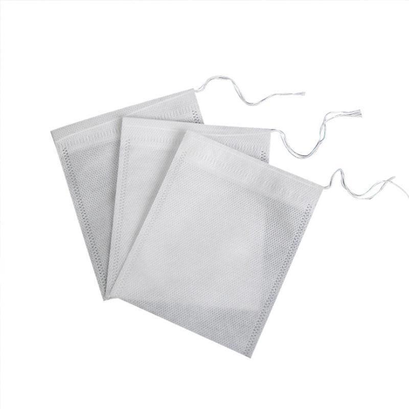 50PCS Empty Tea Filter Bags Drawstring Disposable Herb Spice Soup Pouches - 5x7cm view 3