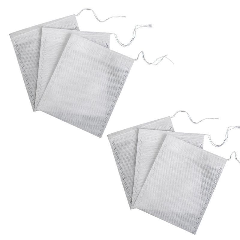 50PCS Empty Tea Filter Bags Drawstring Disposable Herb Spice Soup Pouches - 5x7cm view 15