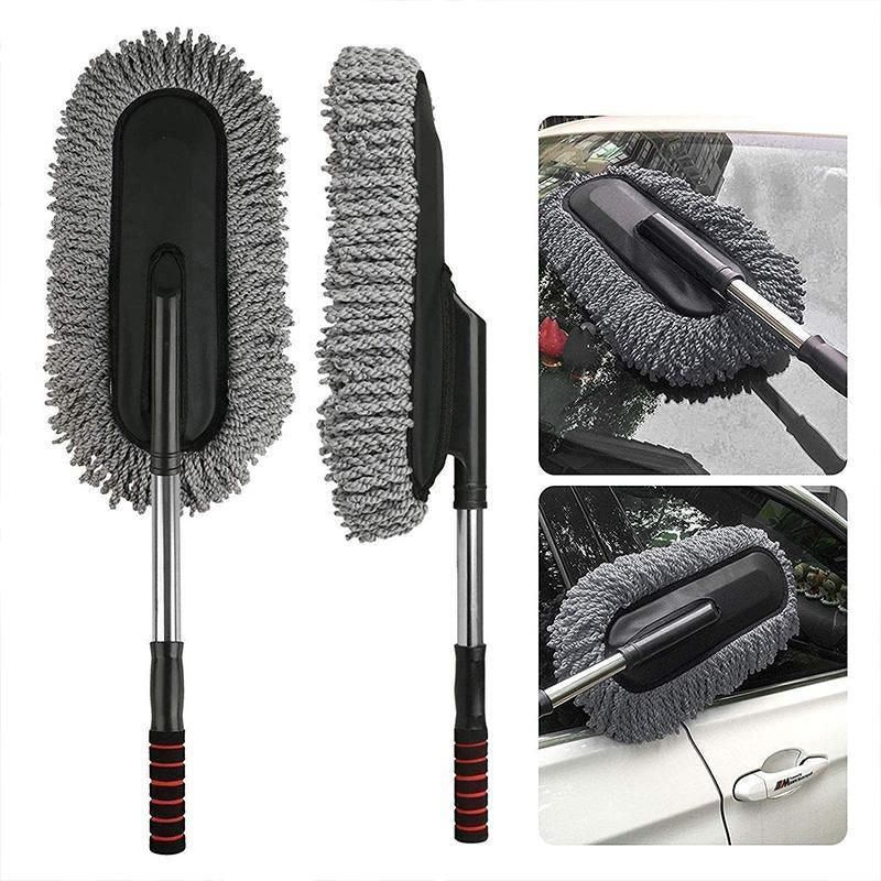 Car Wash Duster Brush Microfiber Telescopic Cleaning Tool for Vehicle Detailing view 8