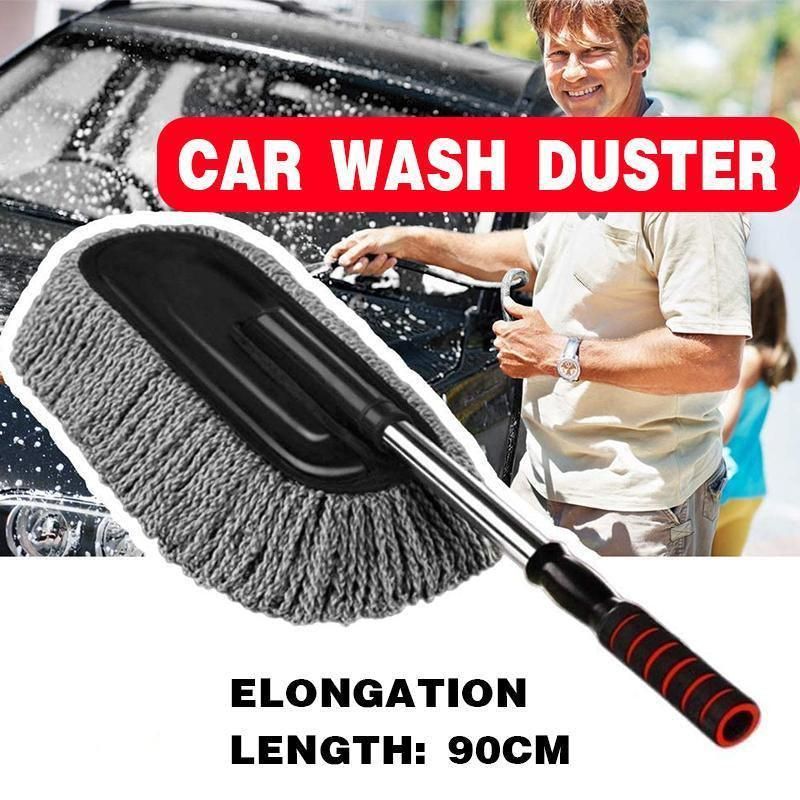 Car Wash Duster Brush Microfiber Telescopic Cleaning Tool for Vehicle Detailing view 12