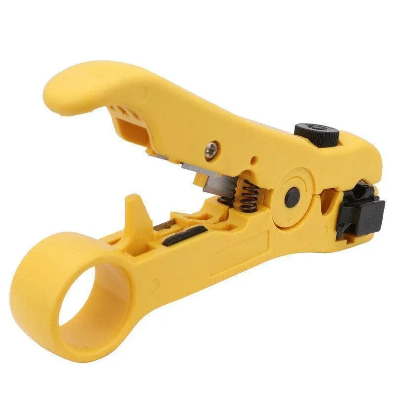 2pcs Coaxial Cable Crimper and Wire Stripper Tool Kit for RG6 RG59 RG11 F Type view 5