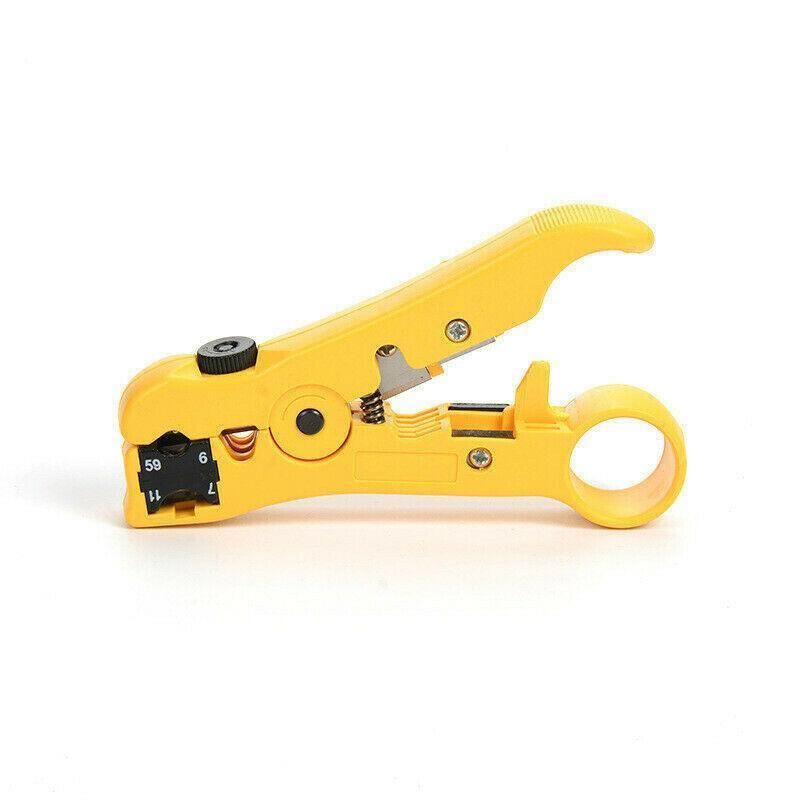 2pcs Coaxial Cable Crimper and Wire Stripper Tool Kit for RG6 RG59 RG11 F Type view 9