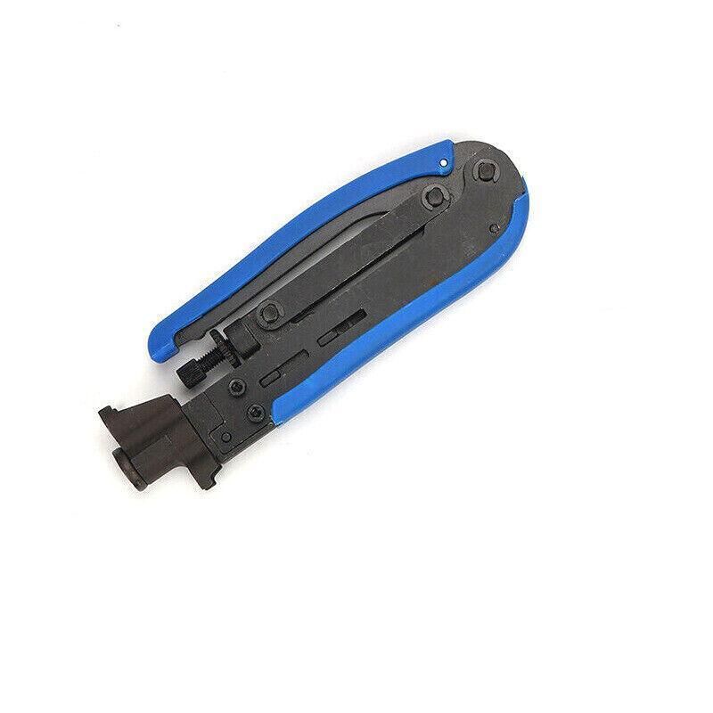 2pcs Coaxial Cable Crimper and Wire Stripper Tool Kit for RG6 RG59 RG11 F Type view 10