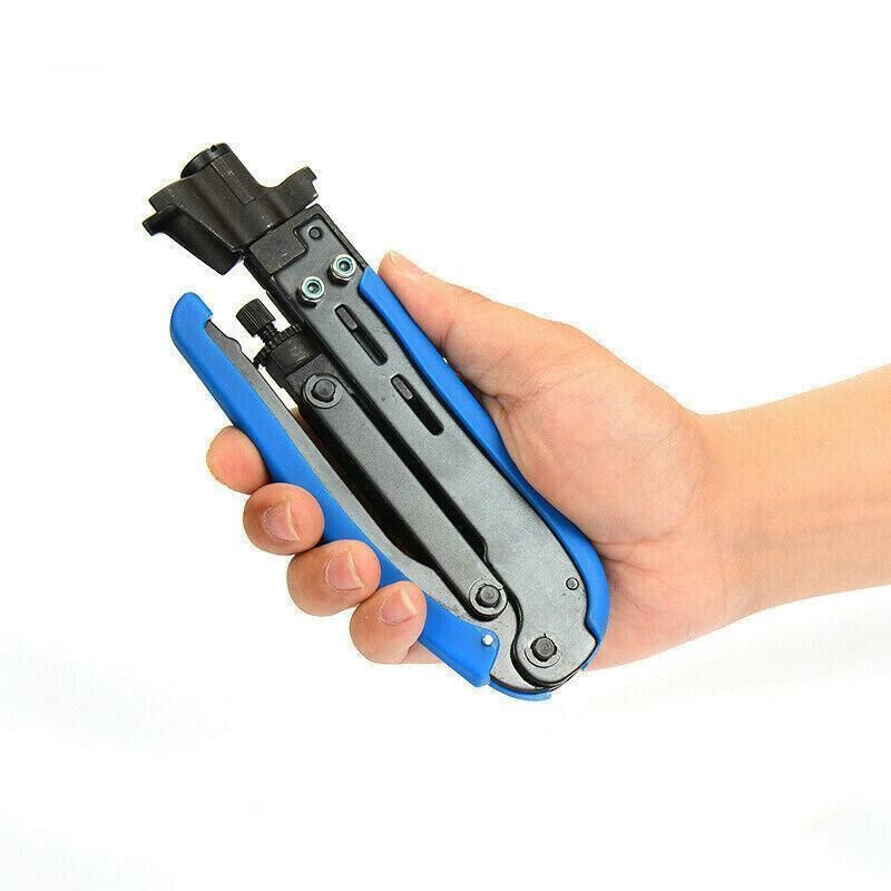 2pcs Coaxial Cable Crimper and Wire Stripper Tool Kit for RG6 RG59 RG11 F Type view 11