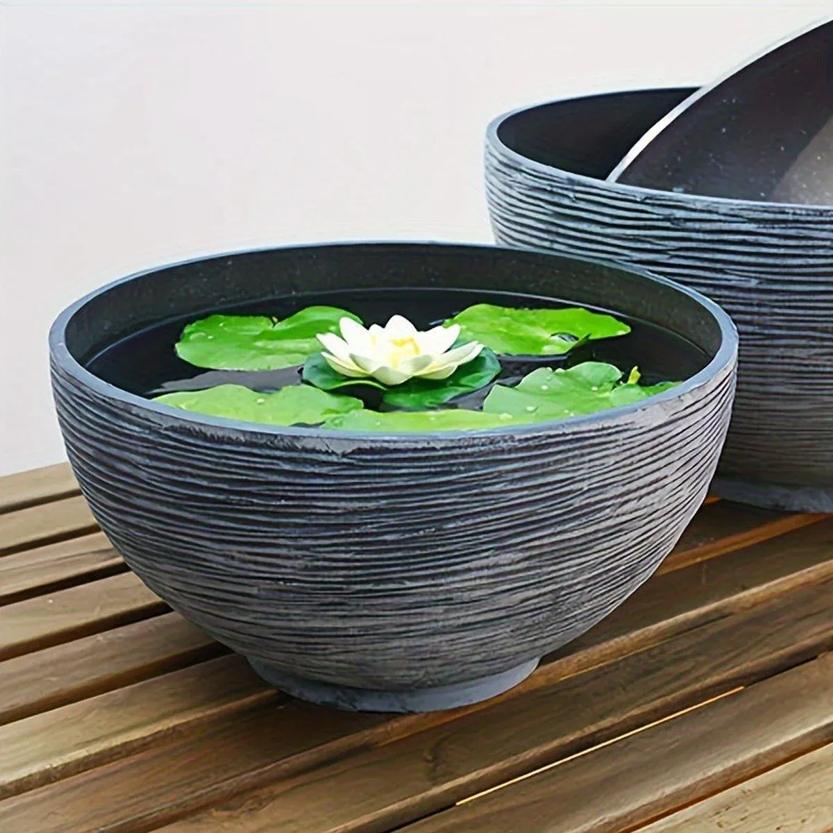 Ancient Fish Tank Lotus Flower Pot Water Lily Bowl Garden Decorative Planter view 10