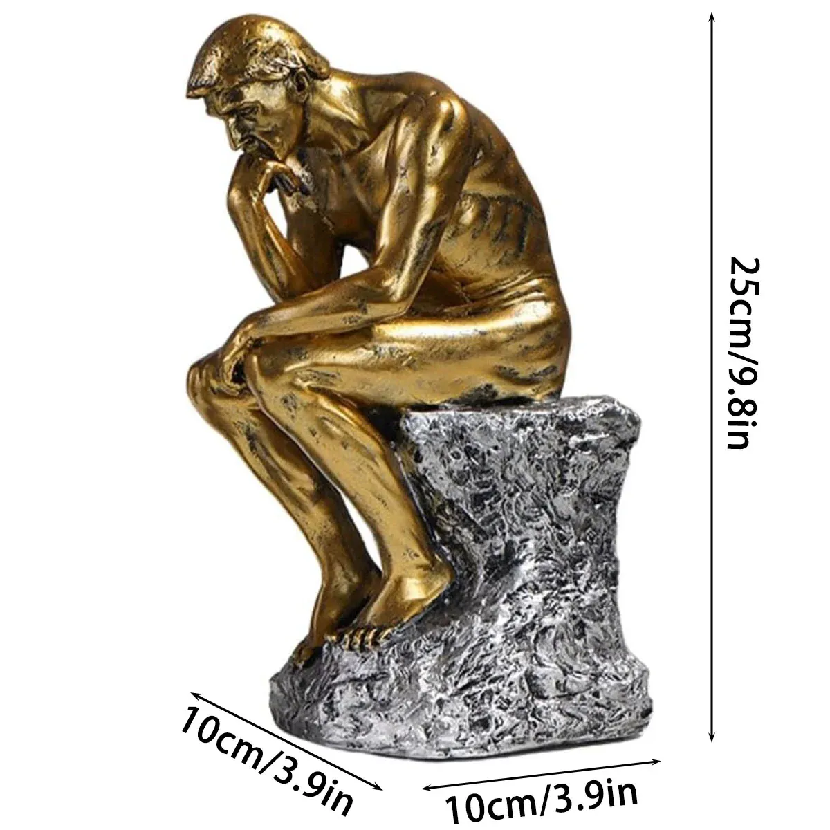 Resin Sculpture Home Decor Ornament Tabletop Figurine Modern Decorative Statue view 3