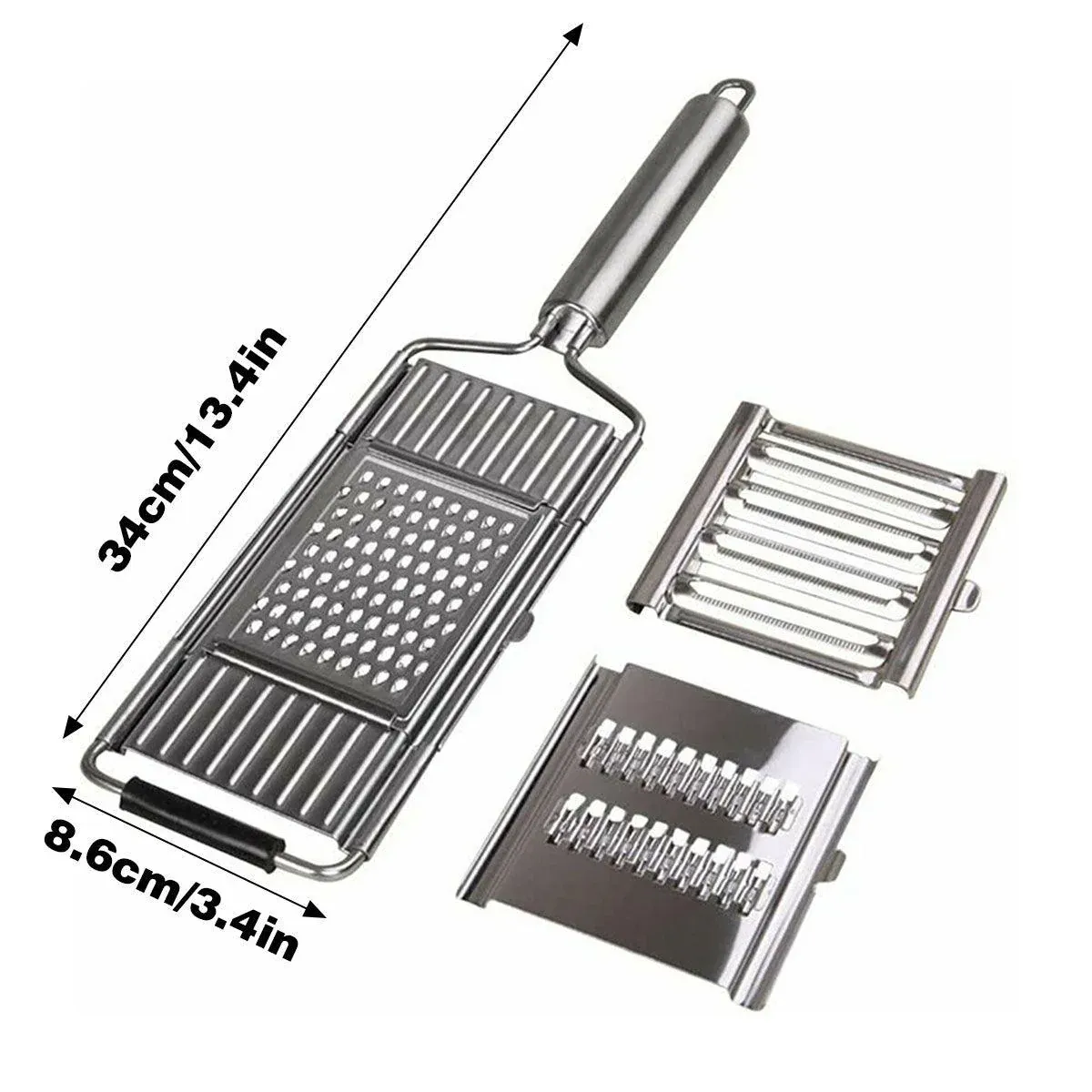 Multi-Purpose Vegetable Slicer Peeler Stainless Steel Grater Shredder Cutter view 3