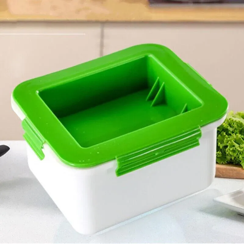 Simple Tofu Press/Marinating Dish, Removes Moisture From Tofu Automatically Au view 4