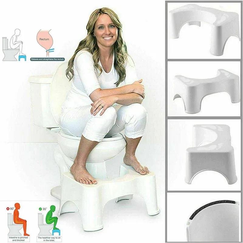 1X Sit And Squat Squatty Potty Stool Non-Slip Toilet Stools Healthy view 9