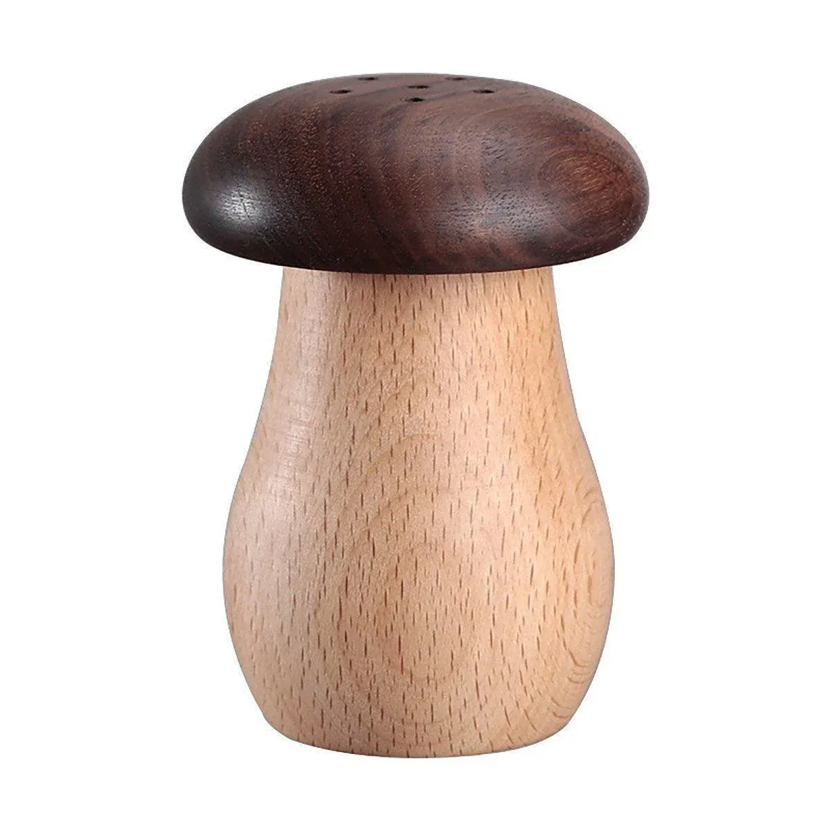 Solid Wood Toothpick Holder Black Walnut Beech Cute Mushroom Toothpick Box view 2