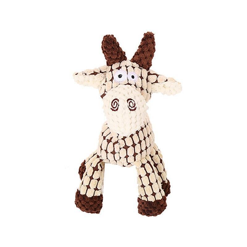 Squeaky Dog Toy Plush Chew Rope Pet Puppy Toys with Squeaker Crinkle for — image 1