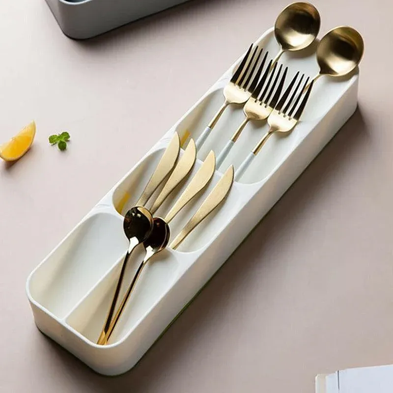 Kitchen Drawer Utensil Cutlery Tray Organizer Insert Spoon Fork Knife Divider view 13