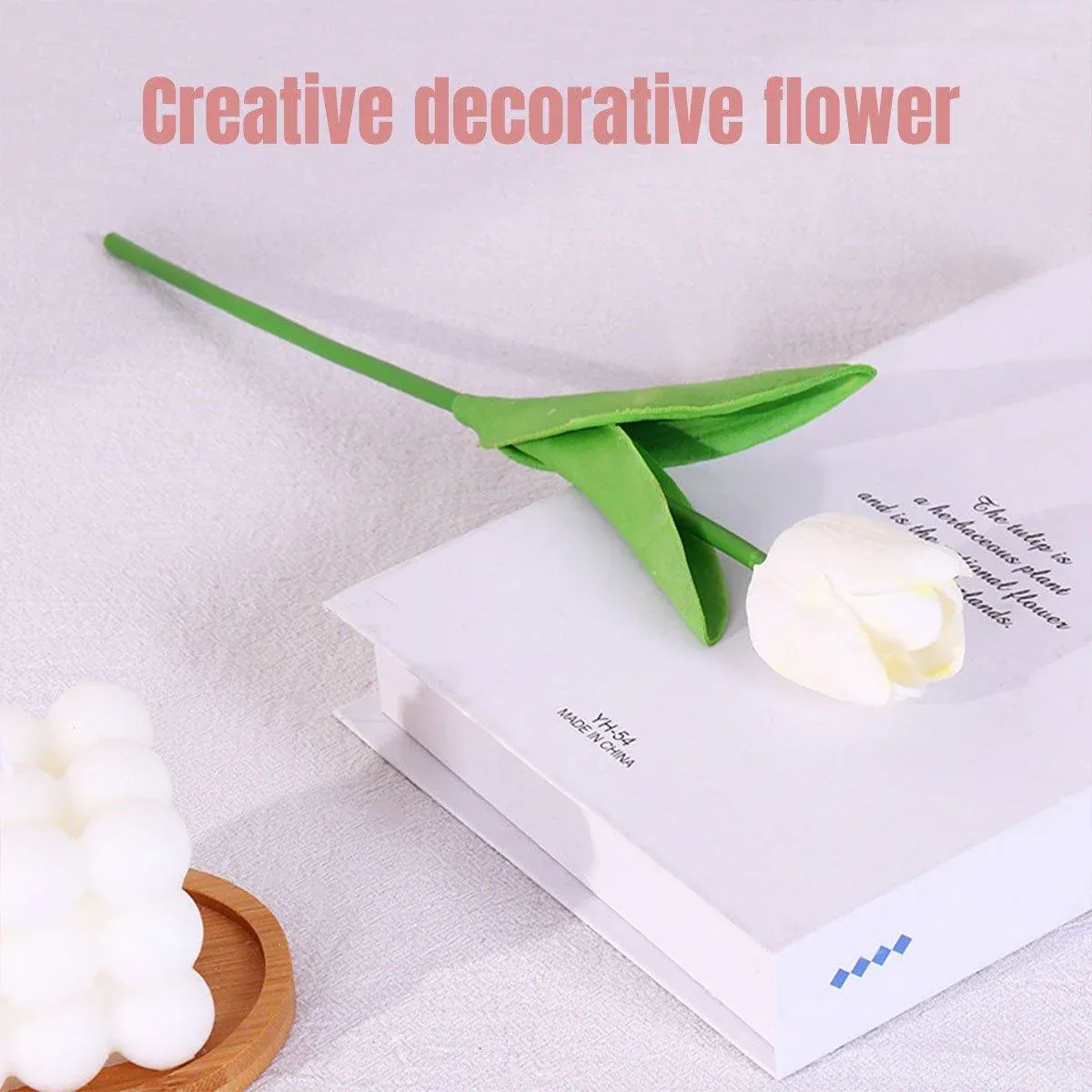20PCS Real Touch Artificial Tulip Bouquet Fake Flowers for Home Wedding Decor view 8