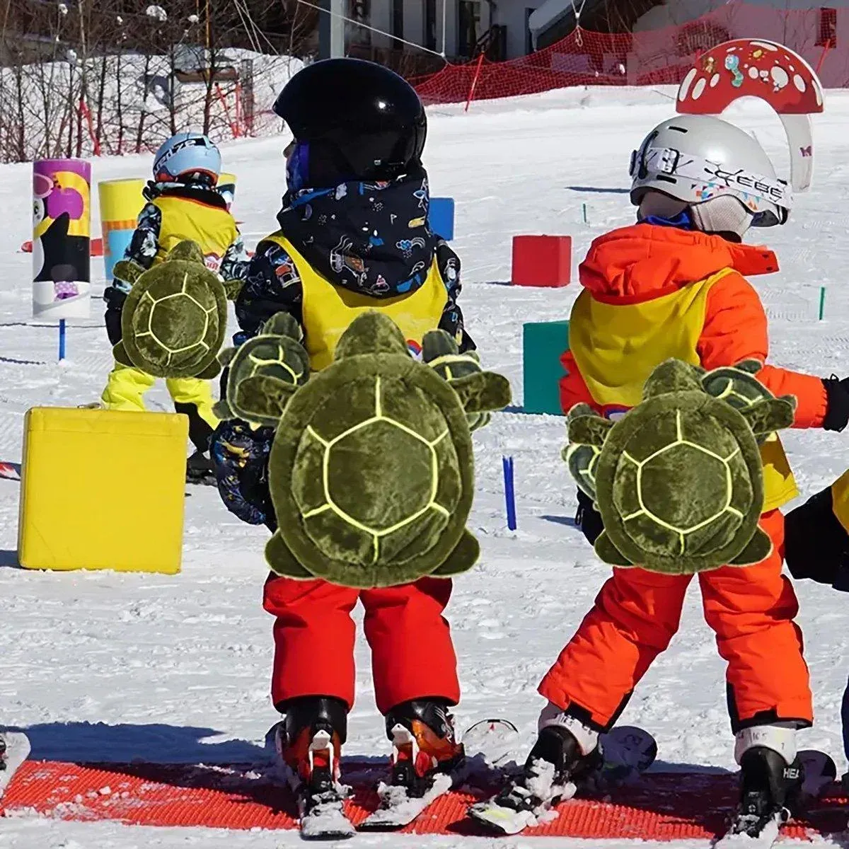 Ski Protection Plush Hip Pad Cartoon Turtle Skateboard Mat Snowboarding Gear - S view 5