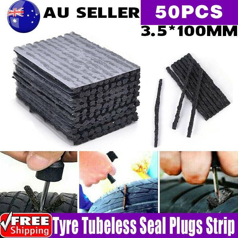 50× Tyre Repair Plugs Car Tire Puncture Recovery Tyre Tubeless Seal Plugs Strip — image 1